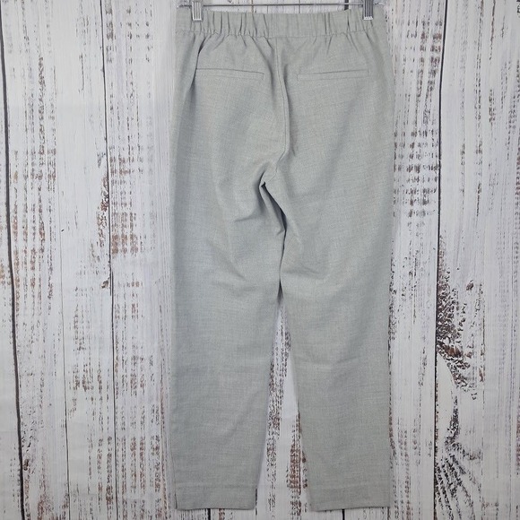 ZARA TRF TRAFALUC XS/S‎ Pull On Ankle Pants Gray Stretch Straight Leg Athleisure - Picture 5 of 7